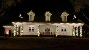 Christmas Light Install in Germantown Tennessee Warm White Classic Look
