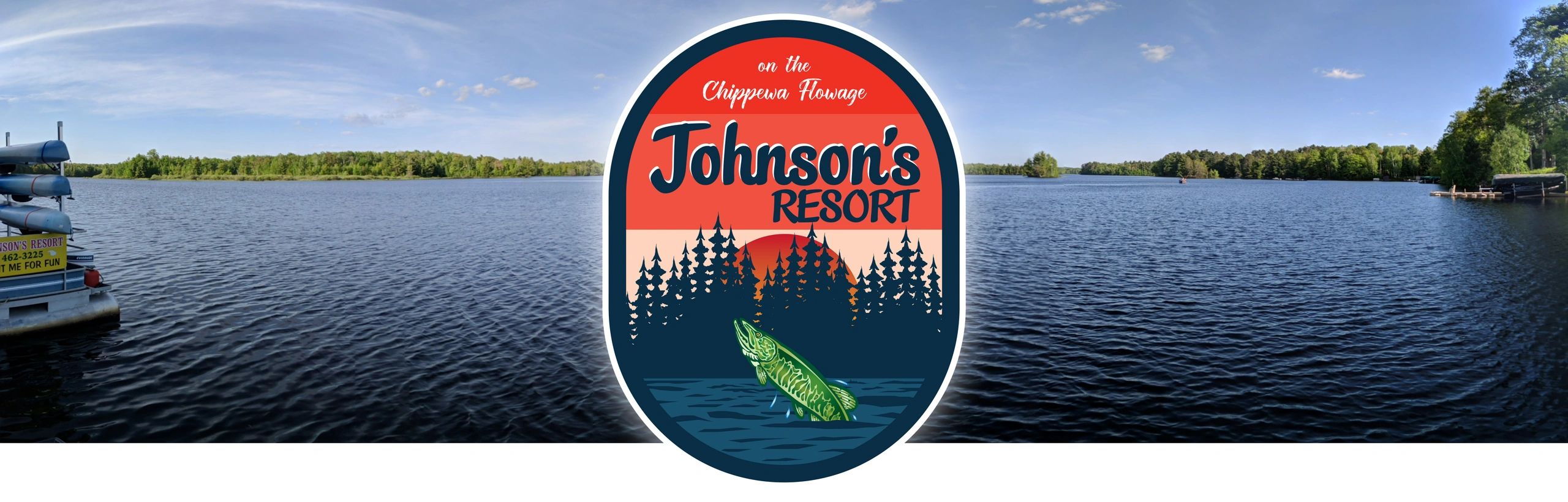 Johnson's Resort logo and photo from Johnson's Resort of the Chippewa Flowage