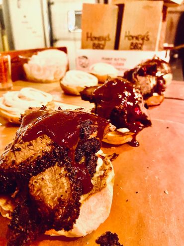 Smoked brisket sandwich