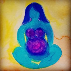 Birth Art by Pamela Llano. Zesty Mom 2020