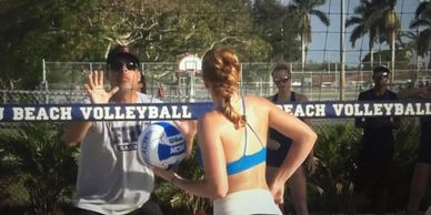 Coach Rico coaching at FIU