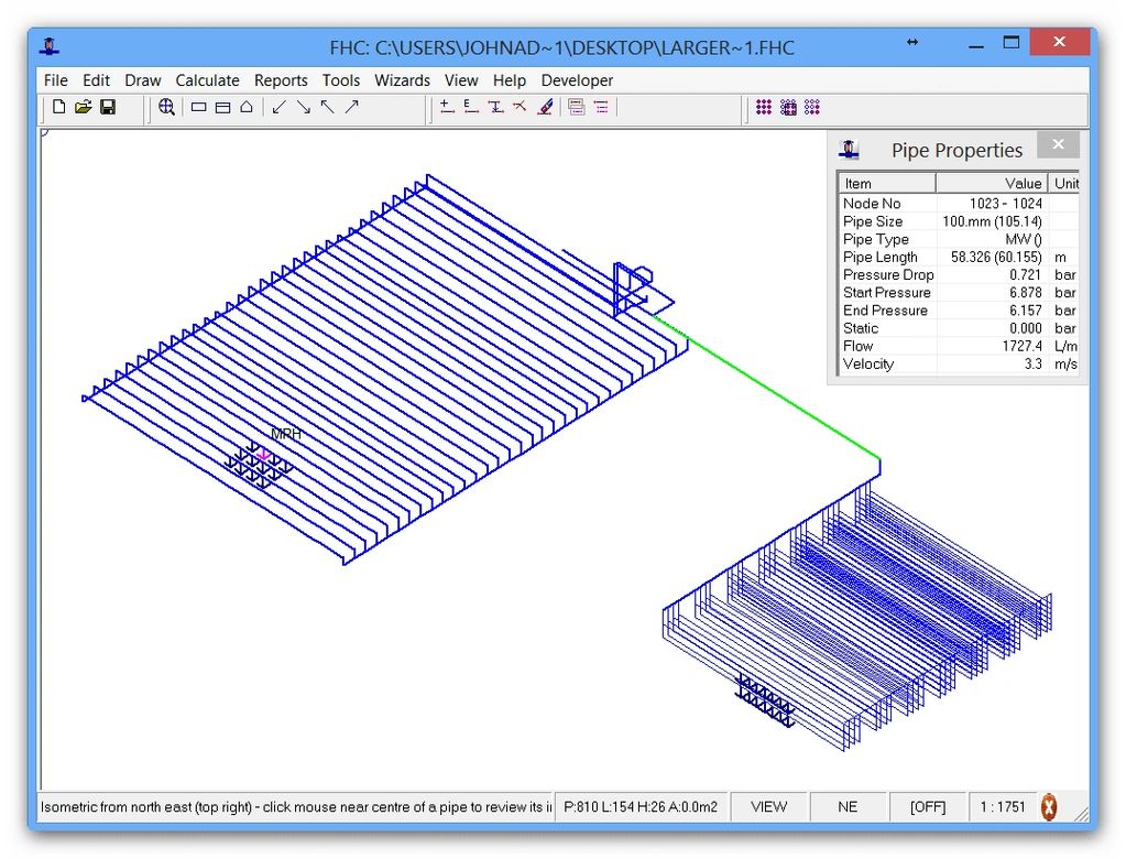 Hydraulic calculations are often required to prove the flow of water (or water mixed with additives