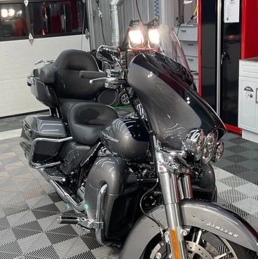 Harley Davidson polished and coated with a 1 year coating.