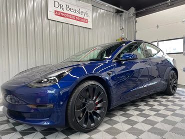2023 Tesla Ceramic Coated with Dr. Beasley's Nano Resin MX 7 Year Coating.