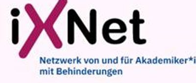 Logo IXNet in schwarzer Schrift. Das X ist in violetter Farbe geschrieben.