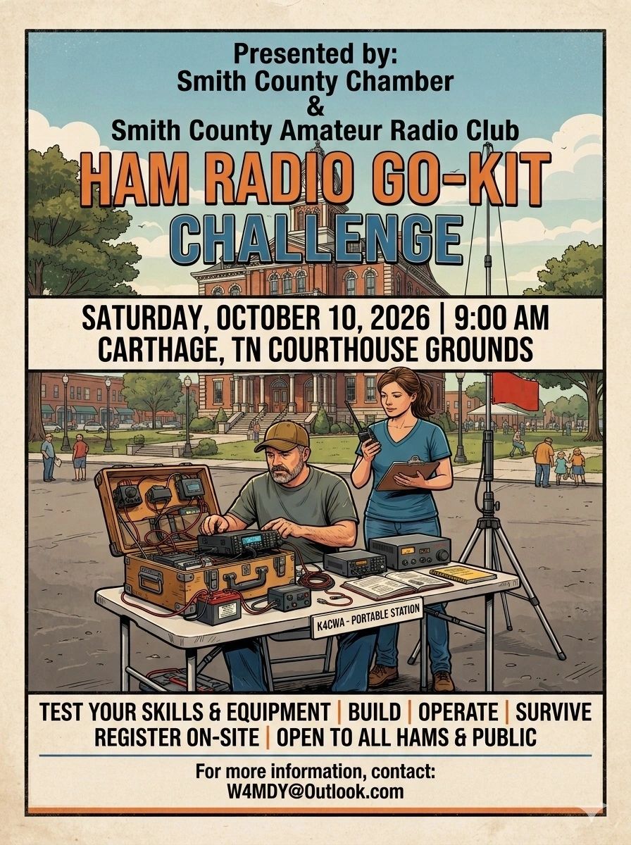 This Saturday October 10 2026 Smith County Historic Courthouse on Main St. Carthage