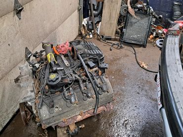 Taking out old engine