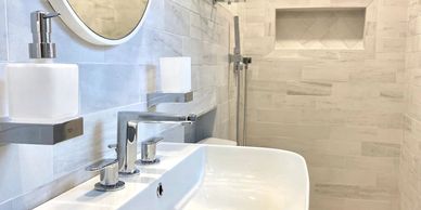 From bathtub to shower build out in  Avon Connecticut 06001