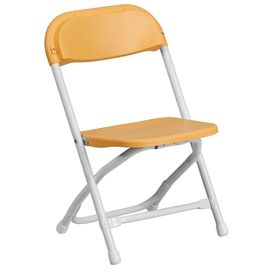Yellow and White Kid's Folding Chair - Kid's Party Rentals