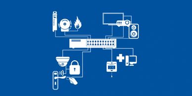 A diagram of Networking with security