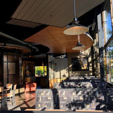 DESTIHL Restaurant  & Brew Works dining room.