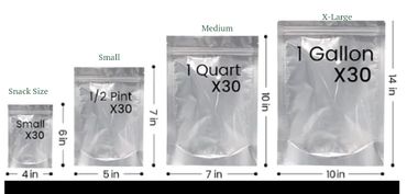 Small, Medium, Large, X-Large