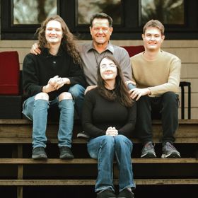 Scott with his three children