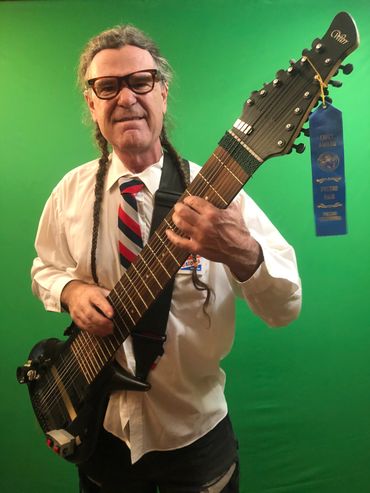 BKF Showing off his Blue Ribbon from The Big Fresno Fair.