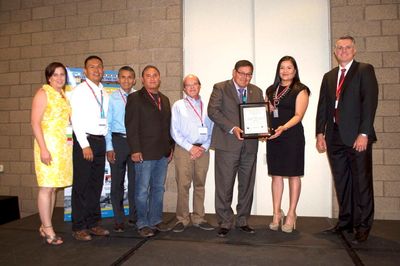 Stroh, among honorees for 2018 restoration work on a historic Navajo Nation building in Window Rock.