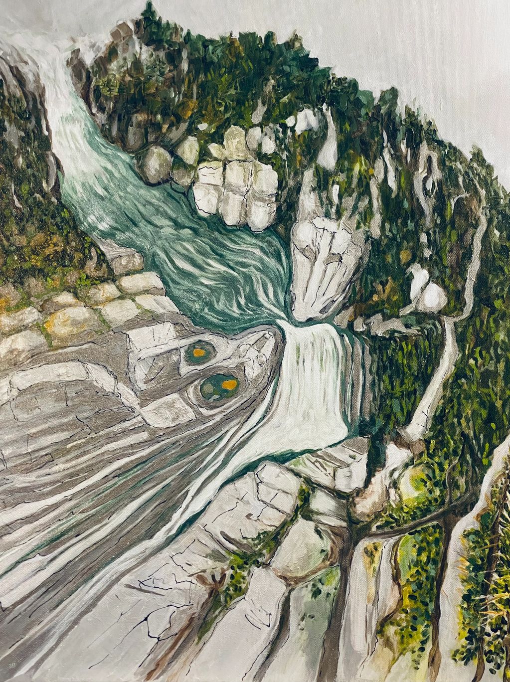GAME OF THRONES at Squamish Canyon. Explore the Mamquam Falls to find the many rock sized boulders