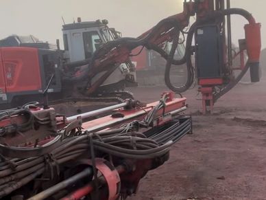 drill on mine site
