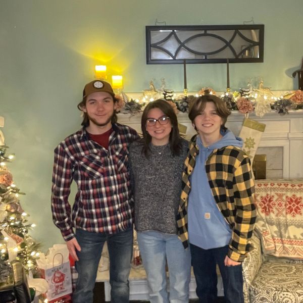 Photo of designer’s three children.