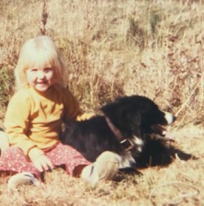 Missy and her first Border Collie “Sheena”