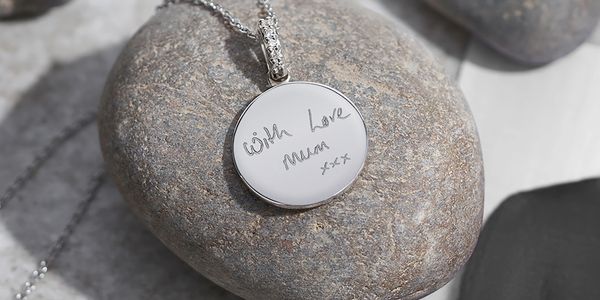 Engraved Jewellery.  Memorial Jewellery, Ever-With Jewellery.