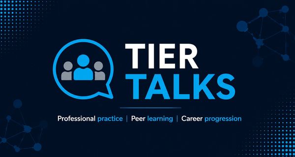 Logo design for Tier Talks with a professional theme.