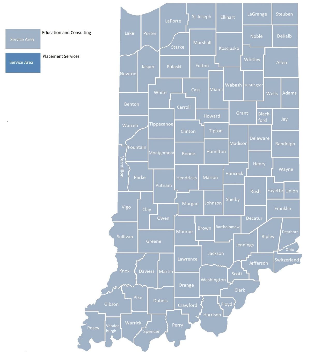 Indiana PICC line and Vascular Access Service Area