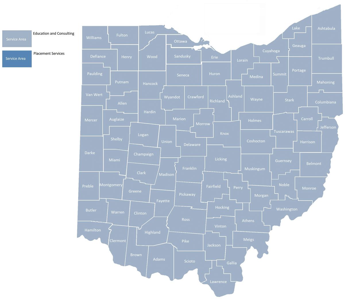 Ohio PICC Line and Vascular Access Service Area