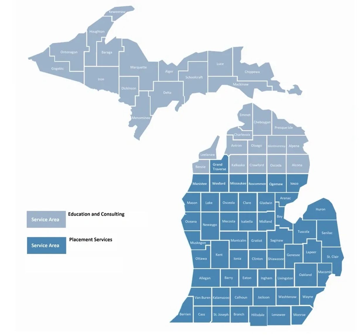 Michigan PICC Line and Vascular Access Service Area