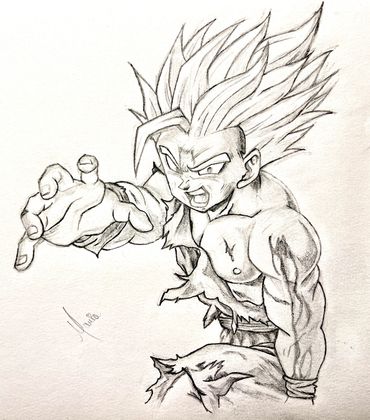 Artist: María Martínez
Senior Eastside HS
Dragon Ball Z: Gohan Super Saiyan 2
