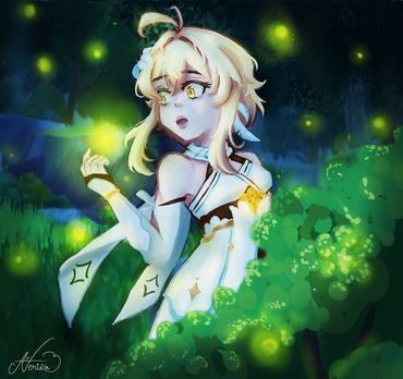 Artist: Karen Almonte Ventura, Senior, Eastside High School - "Genshin Impact!"!