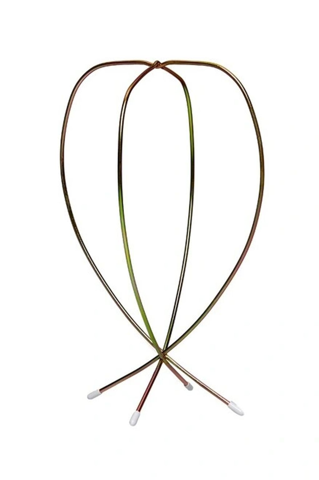 This sturdy metal wire stand is perfect for storing and drying your wigs.