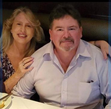 Relaxing with my beautiful bride out to dinner