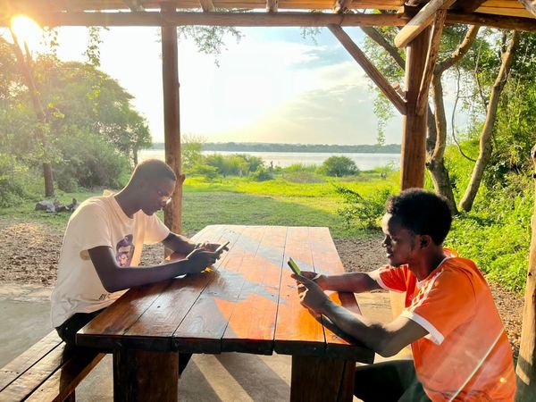 Murchison Giraffe Camp restaurant view