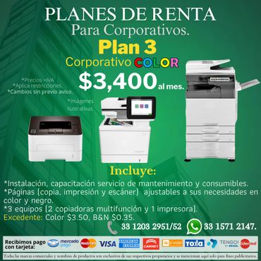 Renta de copiadoras multifunción.