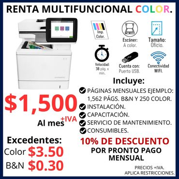 Renta de multifuncionales para mi negocio.