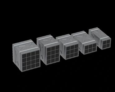 5 DIFFERENT SIZE DIESEL PARTICULATE FILTERS AND CASSETTES.