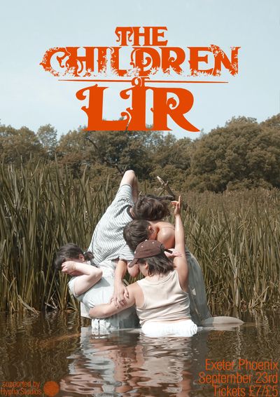 Children standing in water with a mysterious title above them.