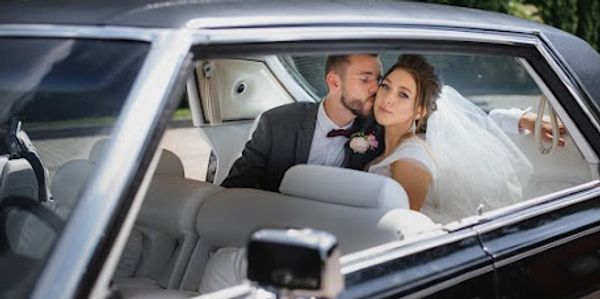 Elegant Wedding Limousine Decorated with Flowers for Special Occasions