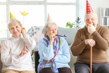 Fun group activities for seniors helping them to be happy.