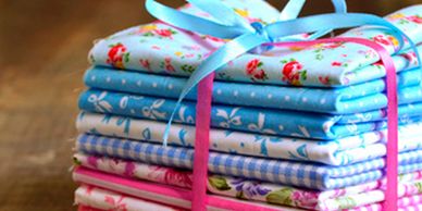 Quilters fat quarters and fabric