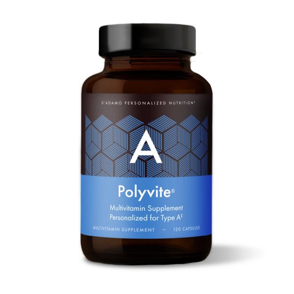 Bottle of Polyvite multivitamin supplement.