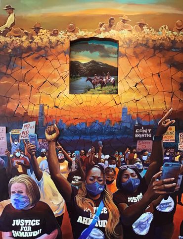 "A Culture of Consequences"
Acrylic on 3-D Canvas
60"x 48"