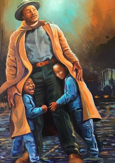"Father's Coat"
Acrylic on canvas
36"x 24"