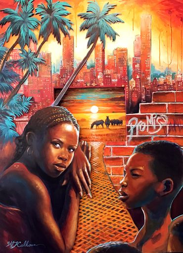 "Promise Land"
Acrylic on 3-D Canvas
39"x 48"