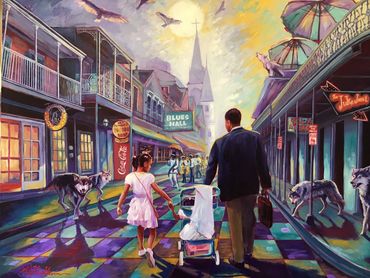 "Yea Tho I Walk"
Acrylic on canvas
48"x 36"