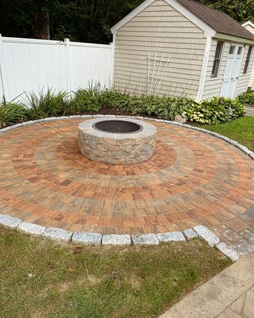 Fire pit in Mattapoisett, MA