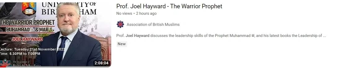 New Podcast on the Art of War of Prophet Muhammad