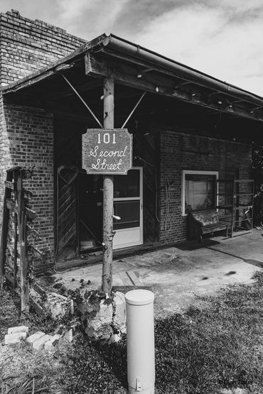 Old building with awning