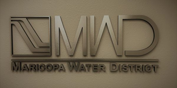 Logo on wall