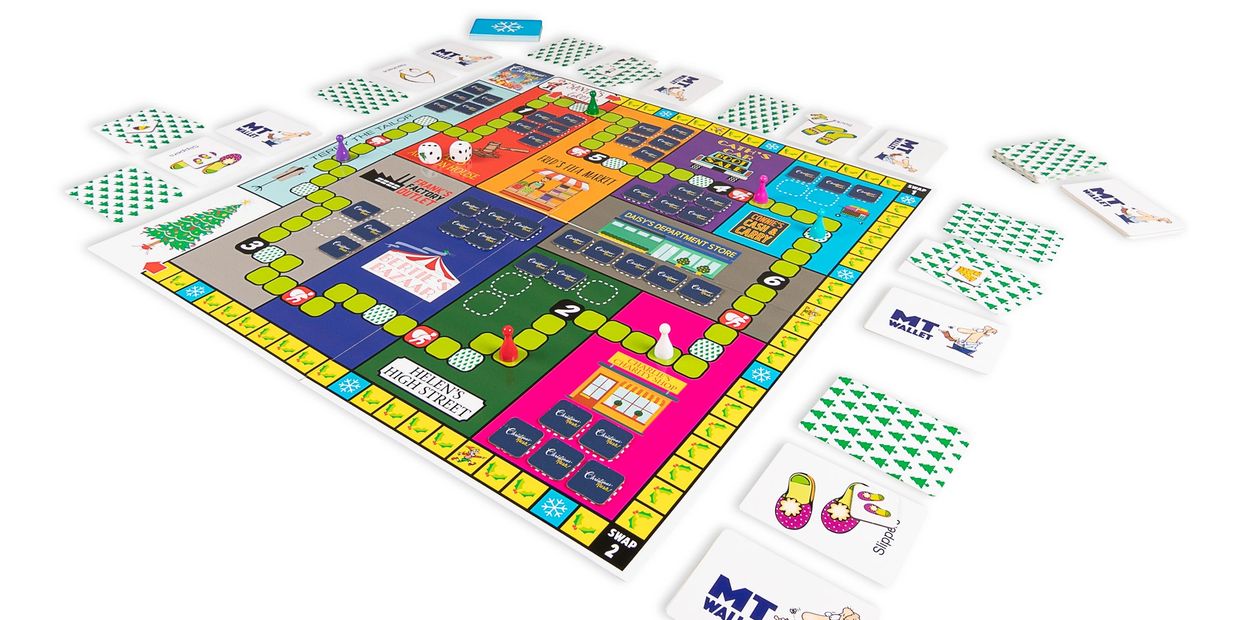 Typical layout for playing Christmas Rush